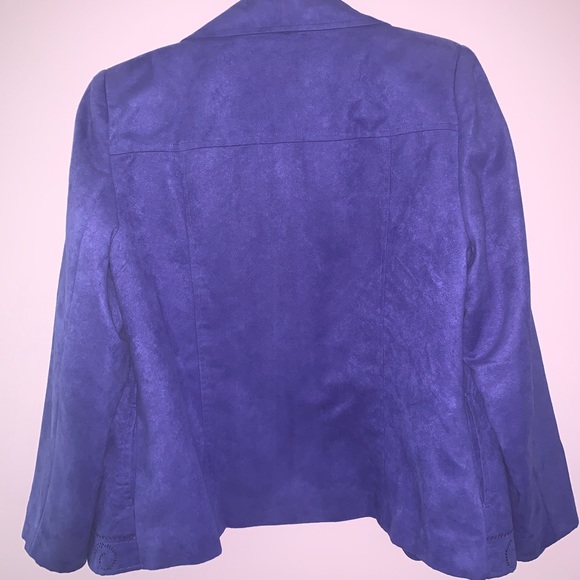 ALLISON DALEY FAUX SUEDE JACKET - Picture 2 of 7